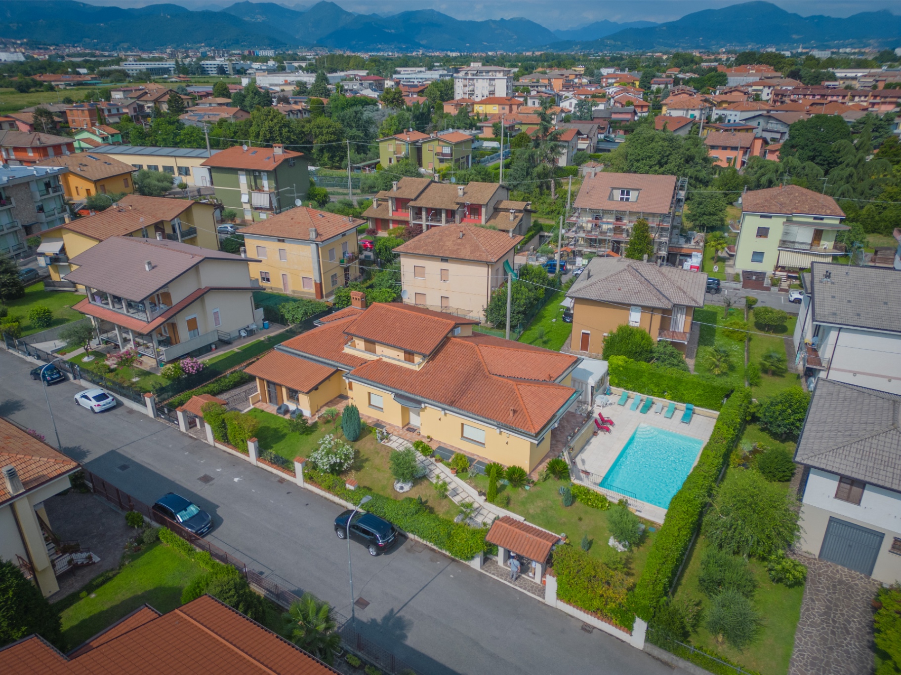 Vista aerea sulla città