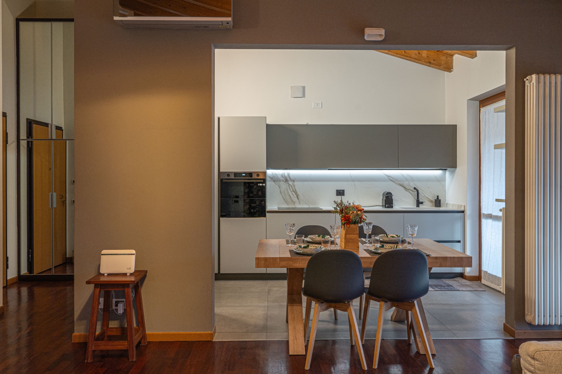 Cucina di design in open space
